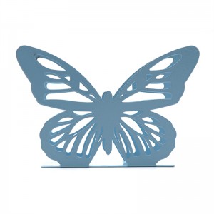 Butterfly-metallinen lautasliinapidike pehmopaperipidike, henkilökohtainen moderni lautasliinaannostelija baarikahvilaravintolaan kotilahja