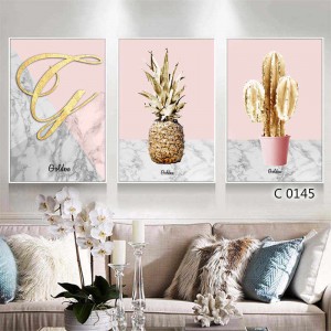 3 Pieces Canvas Poster Flower Poster Trend Wall Art