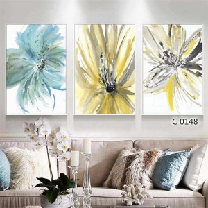 3 Pieces Canvas Poster Flower Poster Trend Wall Art