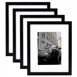 4×6,5X7,6X8,8×10,A1,A2,A3,A4,A5,11×14,12×16,12×18,16×20,18×24,24×36 Kornizë e posterit të bardhë të zi korniza fotografish me shumice