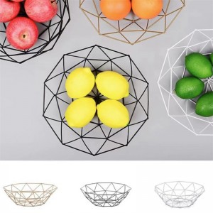 Metal Fruit Vegetable Storage Bowls Kitchen Egg Baskets Holder