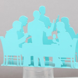 Kovový držák na ubrousky Kovová deska na stůl Středový držák na ubrousky Ručně vyrobený držák na ubrousky pro dekoraci stolu