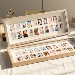Wood 3D 8×16 8×20 Collage Picture Frame – Displays Three 4×6 and Four 4X6 Frame Openings – Wood Photo Frame with Glass and Hanging Hardware Included