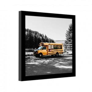 Manufacturer Amazon Solid Wood Picture Frame Square 10*10 inch Tabletop Certificate Frame Hanging Wall Black Picture Frame
