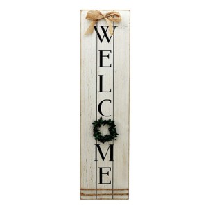 Large Grutte Wreath Wooden Porch Sign Plaque Wolkom Decorative Signs