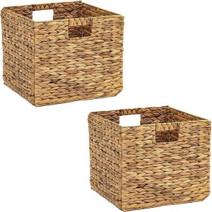 စိတ်ကြိုက်အရွယ်အစား Seagrass Folded Clothes Toy Storage Basket နှင့် LOGO ထည့်နိုင်သည်။