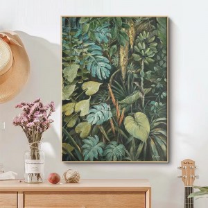 Originala Man Pentrita Bunta Flora Afiŝo Canvas Art