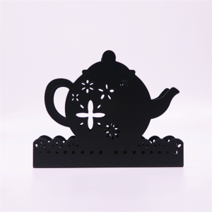 Teapot decorative metal napkin holder for table restaurants