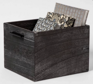 Multifunctional Brown grey Wooden Storage Rack Storage Box Angkop para sa Home Organization