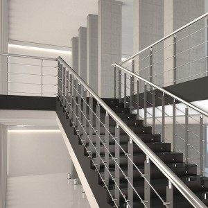 Staircase Handrail Stainless Steel Railing & Balustrade SS Railing Products China Deshion