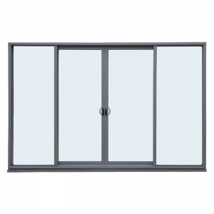 Aluminum Frame Glass Sliding Door Office Partition Door Tempered Glass Door