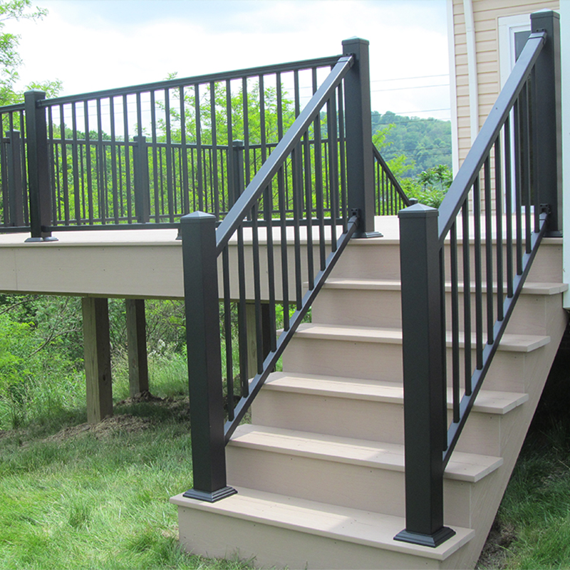 China Wire Cable Deck Railing Factory –  Aluminum Railing China Design Aluminium Handrail Balcony Stair Balustrade  – Deshion
