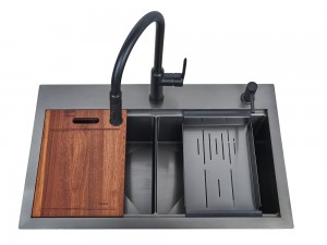 Supply OEM Modern Double Bowl Kitchen Black  Sink for Sale