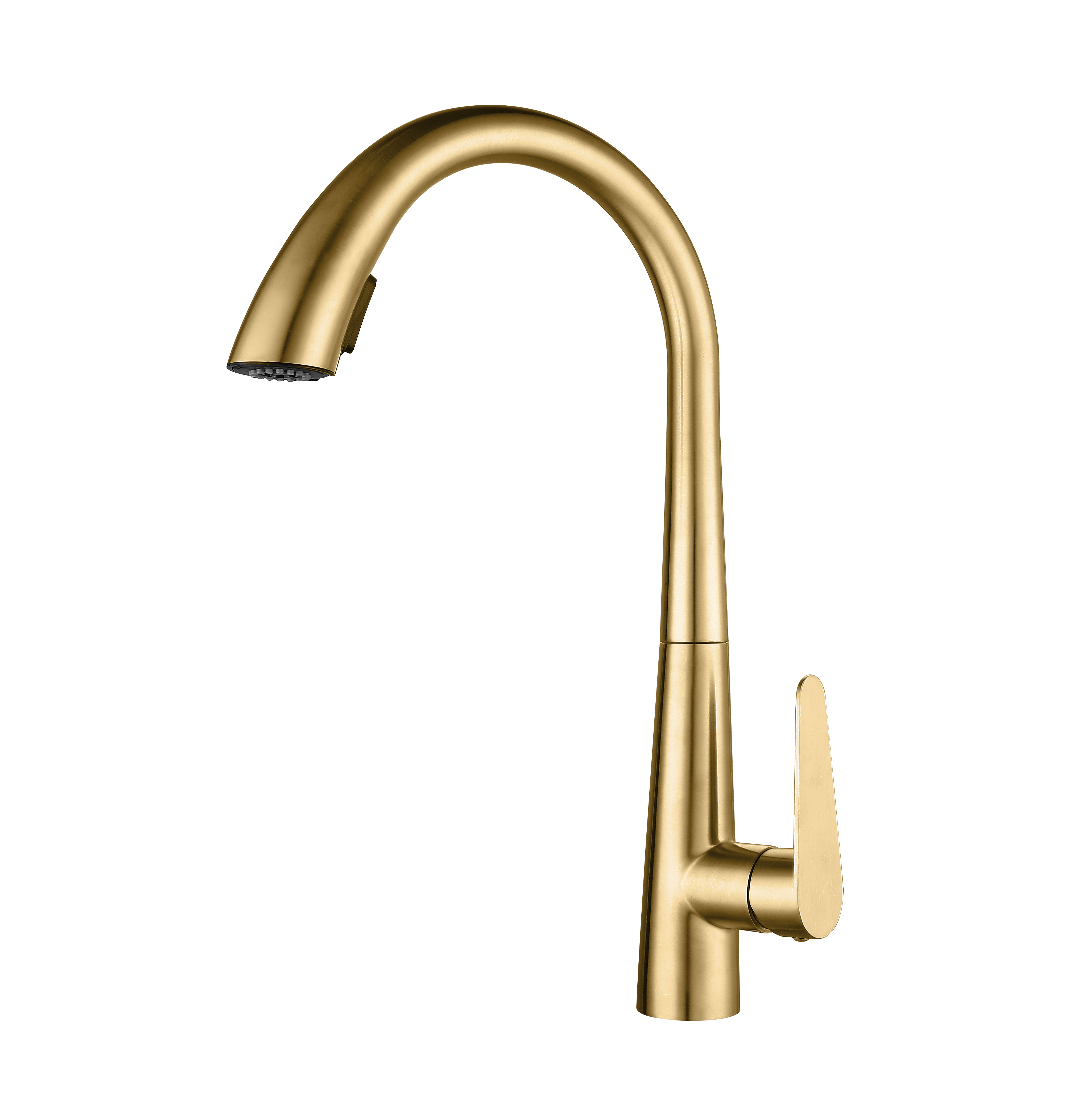 Gold faucet stainless steel Kitchen Faucet Flexible Pull down  Faucet with Sprayer Dexing faucet OEM/ODM