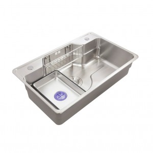 OEM Manufacturer Factory Price Kitchen 304 Stainless Steel Thickened Single Trough Hand-Drawing Sink Large Single Trough Under Counter Sink