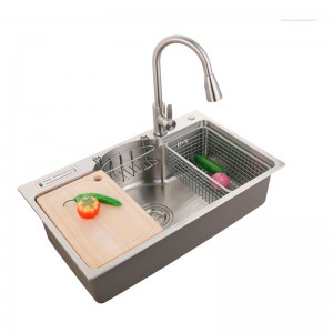 New Arrival China OEM 32 Handmade Undermount Kitchen Sink Single Bowl Without Drain Board