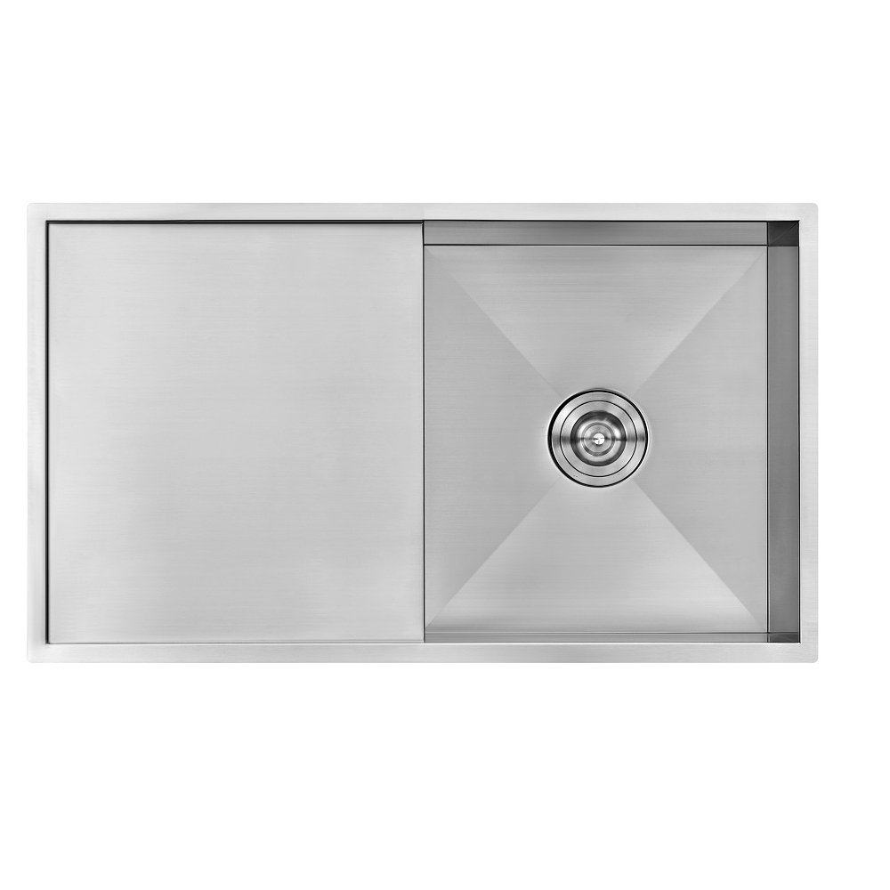 Undermount  single sinks  Kitchen Sink Single Bowl with drain board  304 Stainless Steel Sink Dexing Sink factory
