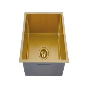 Zirconium gold stainless steel sink kitchen gold sink single bowl Dexing pvd color sink production wholesale