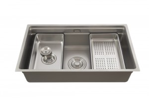 Multifunctional stainless steel large single sink with steps undermount ktichen sink single bowl