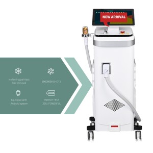 2023 New Arrival Ice Cube Android System Tec Cooling System Permanent Painless Hair Removal Diode Laser Hair Removal Machine