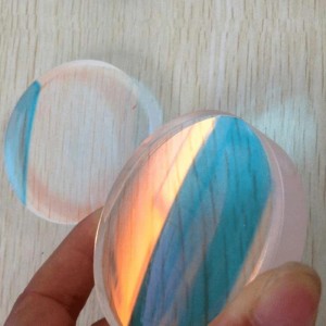 Symmetrical Biconvex Lens, Custom Made Coating Spherical Double Convex Lens