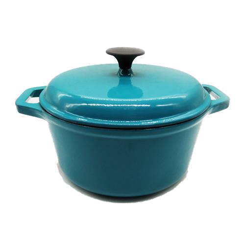 Supply ODM China Enamel Cast Iron Cookware 30cm Shallow Stew Pot, Cast Iron Soup Pot