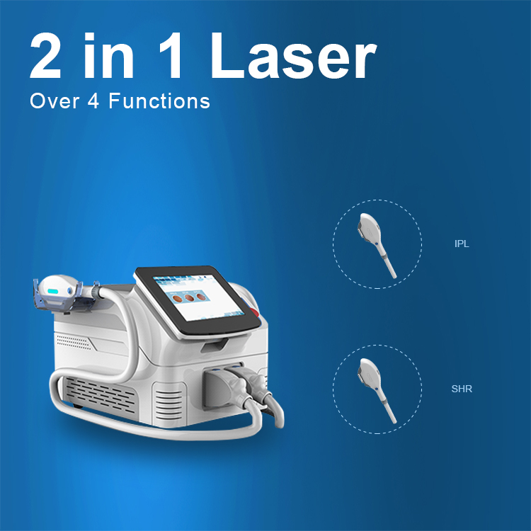 Factory source China Medical Ce Approval 2 in 1 Multi-Functional Laser IPL/Shr/ND YAG/RF/Hair/Tattoo Removal Beauty Machine