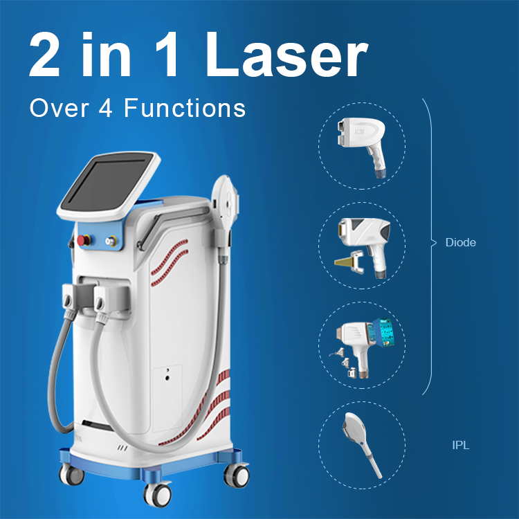 808nm Laser a diodi IPL E-light Beauty Equipment per clinica