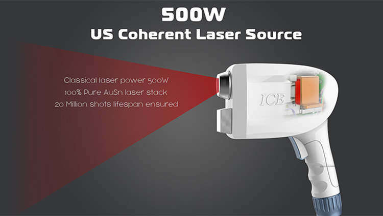 TEC DIODE Laser Dioda Klasik 808nm 755nm 1064nm Tiga Panjang Gelombang Mesin Penghilang Rambut