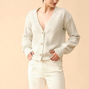 Women’s long-sleeved button knitted top casual cardigan sweater