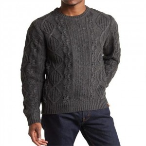 OEM ODM жоғары сапалы трикотаж дизайнері пуловер кабельді тоқылған жемпір