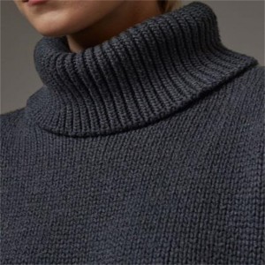 OEM vysoce kvalitní dámské zimní svetry Intarsia s dlouhým rukávem