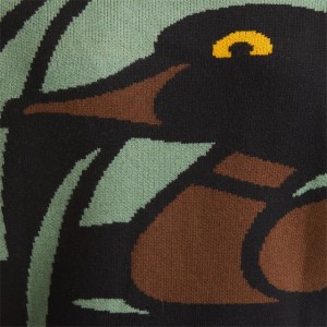 Casual Long Sleeve Duck Wool Blend Männer Crewneck Sweater