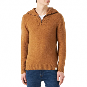 Napakalambot ng materyal na Ma Variety Men's half zip pullover sweater.