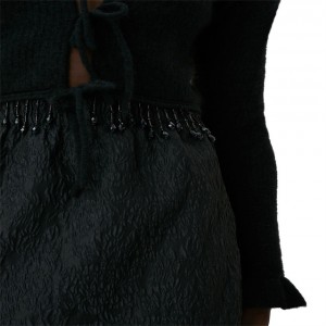 Cardigan Soft Wool Bolero Tassel Raro Knit Sweater Wahine