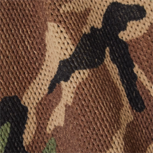 Mode coole oversized katoenen trui met camouflageprint