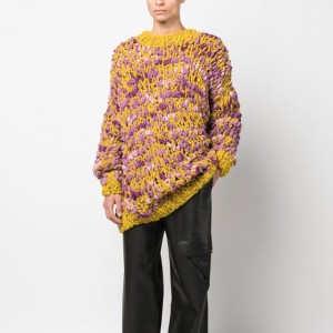 2023 Bag-ong disenyo sa lalaki nga coarse needle texture knitted sweater