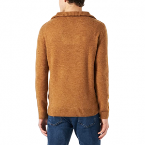 Супер мекани материјал Ма Вариети Мушки пуловер са пола патент затварача.