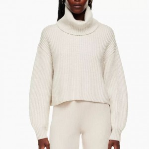 High neck jumper and thickened new knitted pullover