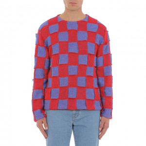 Custom Men Knitted Pullover Sweater Long Sleeve Designer Knit Sweater