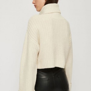 High neck elegant sweaters for women