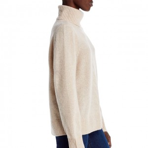 2022 नया हाई-कॉलर फैशन महिलाओं का लंबा ऊनी स्वेटर