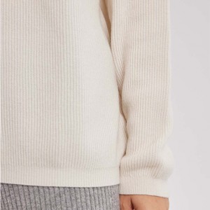 Polo kragna sa dugmadima dugih rukava jednostavan i elegantan ženski džemper