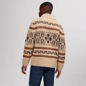 Տղամարդկանց հատուկ ժակարդ տրիկոտաժե սվիտեր՝ կայծակաճարմանդով կարդիգանով