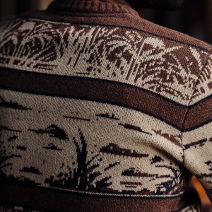 Sweater Pullover Rajutan Jacquard Surga Bebek Pria Mode Baru 2023