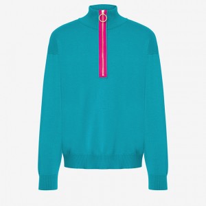 2023 Ир-атлар өчен югары сыйфатлы яңа мода боҗрасы поло-муен свитер