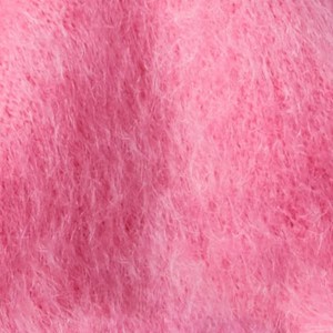 Ny mote herre rosa mohair genser Egendefinert logo strikket genser