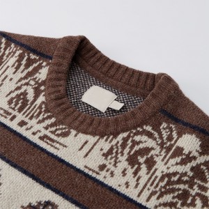 2023 Новая мода, мужской жаккардовый вязаный пуловер Duck Paradise, свитер