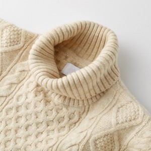 Custom High Quality Top Cable Knit Sweater Para sa Mga Lalaki