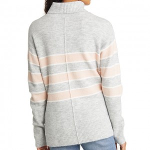 အမျိုးသမီး cashmere ပုံးစတိုင်အစင်း turtleneck jumper pullover